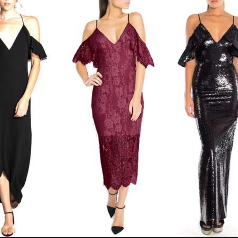 NWT Burgundy Lace Dress